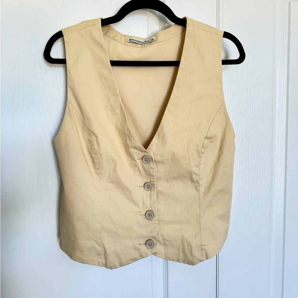 Abercrombie & Fitch Beige Vest